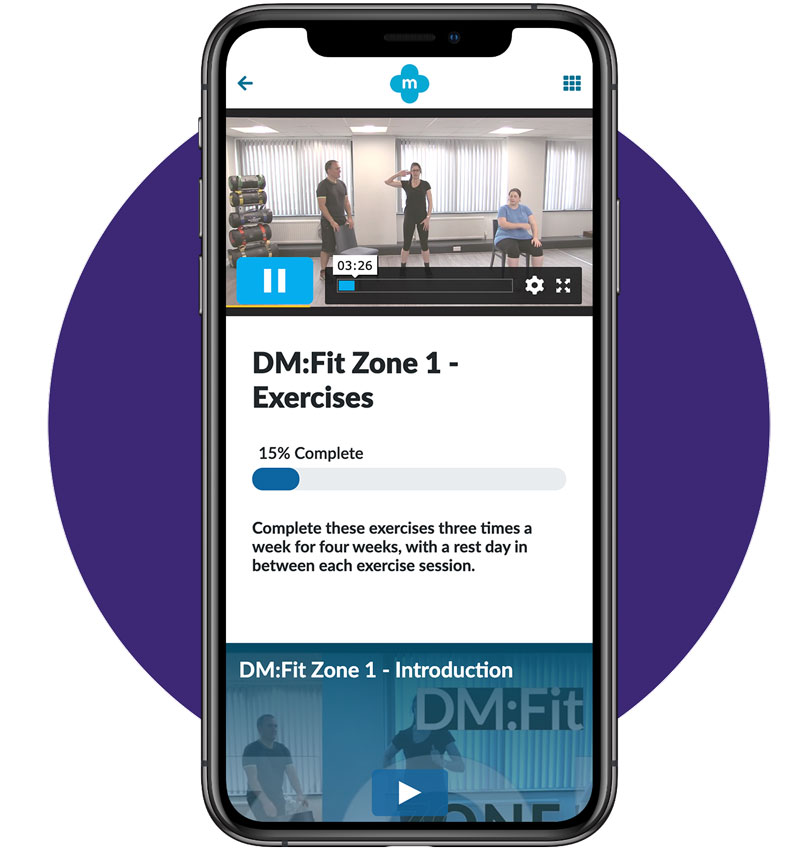 Exercise Zone 1 Screen