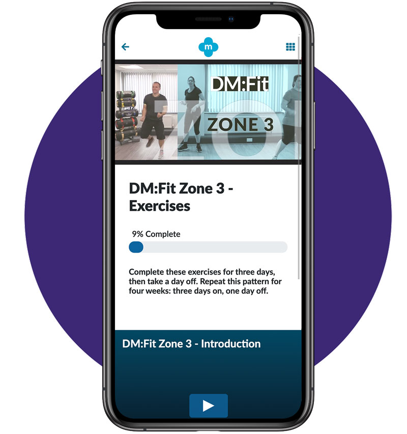 Exercise Zone 3 Screen