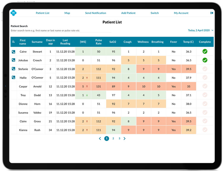COVID-19 Virtual Ward app