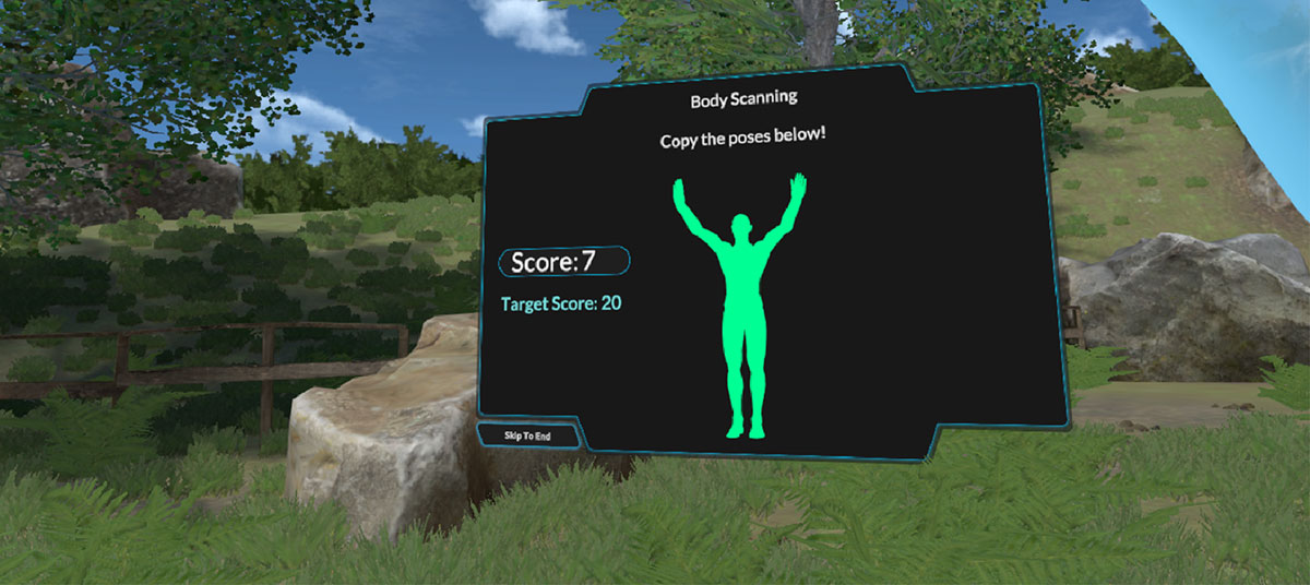 virtual reality app mindful body scan